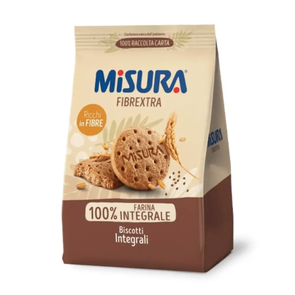 Bánh Quy Lúa Mì, Fibrextra Biscotti Integrali (330g) - MISURA
