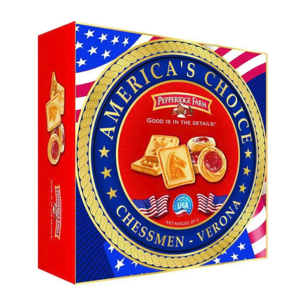 Bánh Quy Bơ & Mứt Dâu, America`s Choice, Chessmen & Verona Strawberry, 2 Gói (397g) - PEPPERIDGE FARM