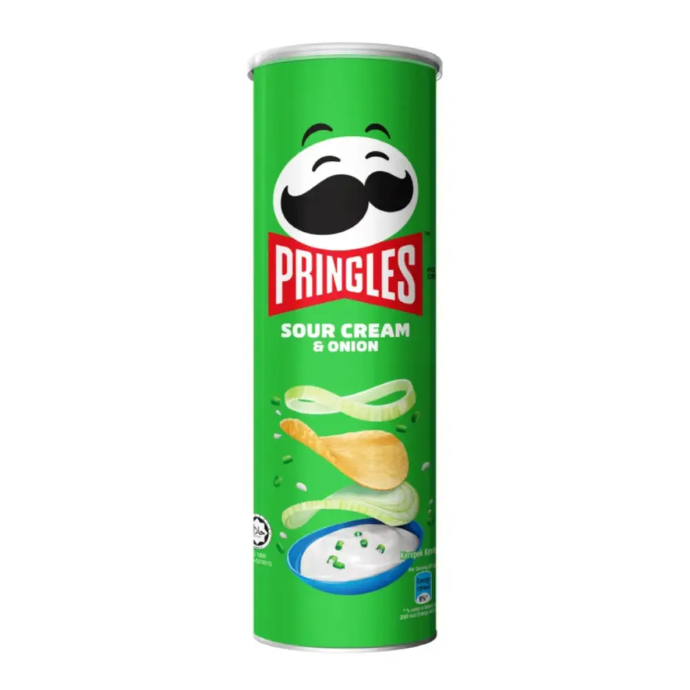 Khoai Tây Chiên Vị Kem Chua & Hành, Potato Crisps, Sour Cream & Onion (134g) - PRINGLES