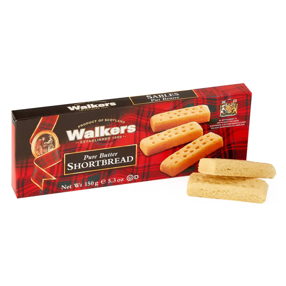 Bánh Quy Bơ Giòn, Pure Butter Shortbread, 5.3 oz (150g) - WALKERS
