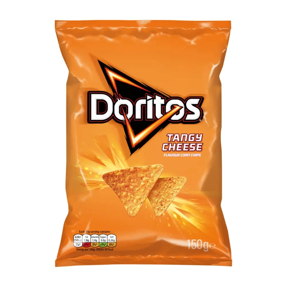Bánh Ngô Giòn Vị Phô Mai, Flavour Corn Chips, Tangy Cheese (150g) - DORITOS