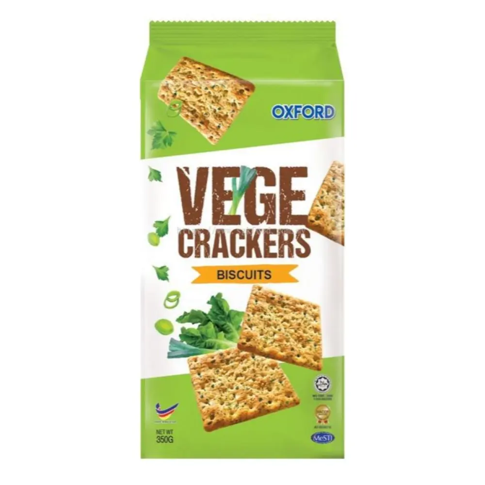 Bánh Quy Giòn Vị Rau Củ, Vegetarian Vege Crackers, 0% Cholesterol (150g) - OXFORD