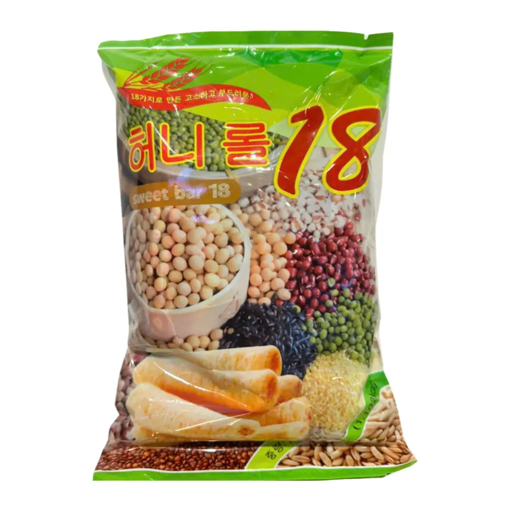 Bánh Cuộn Giòn 18 Loại Hạt, Sweet Bar 18 (190g) - HSIN HAO FOOD