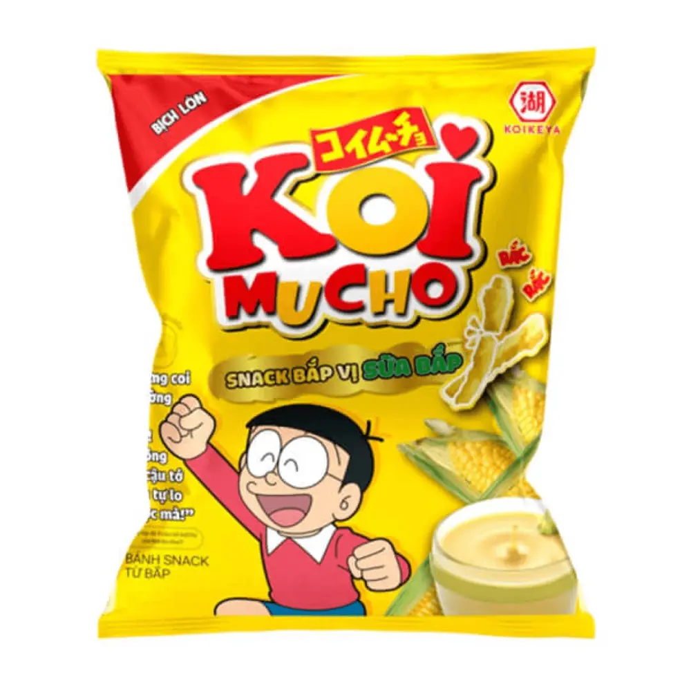 Snack Bắp Vị Sữa Bắp, Koimucho Corn Snacks, Corn Milk (60g) - KOIKEYA