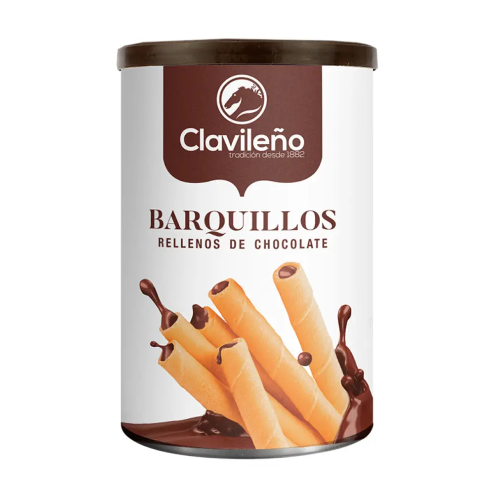 Bánh Quế Nhân Socola, Barquillos Rellenos de Chocolate (200g) - CLAVILENO