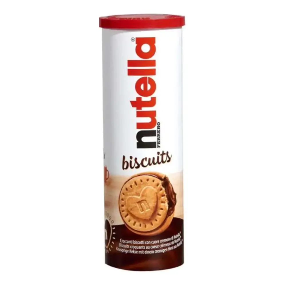 Bánh Quy Nhân Kem Socola Hạt Phỉ, Nutella Biscuits, 12 Cái (166g) - FERRERO