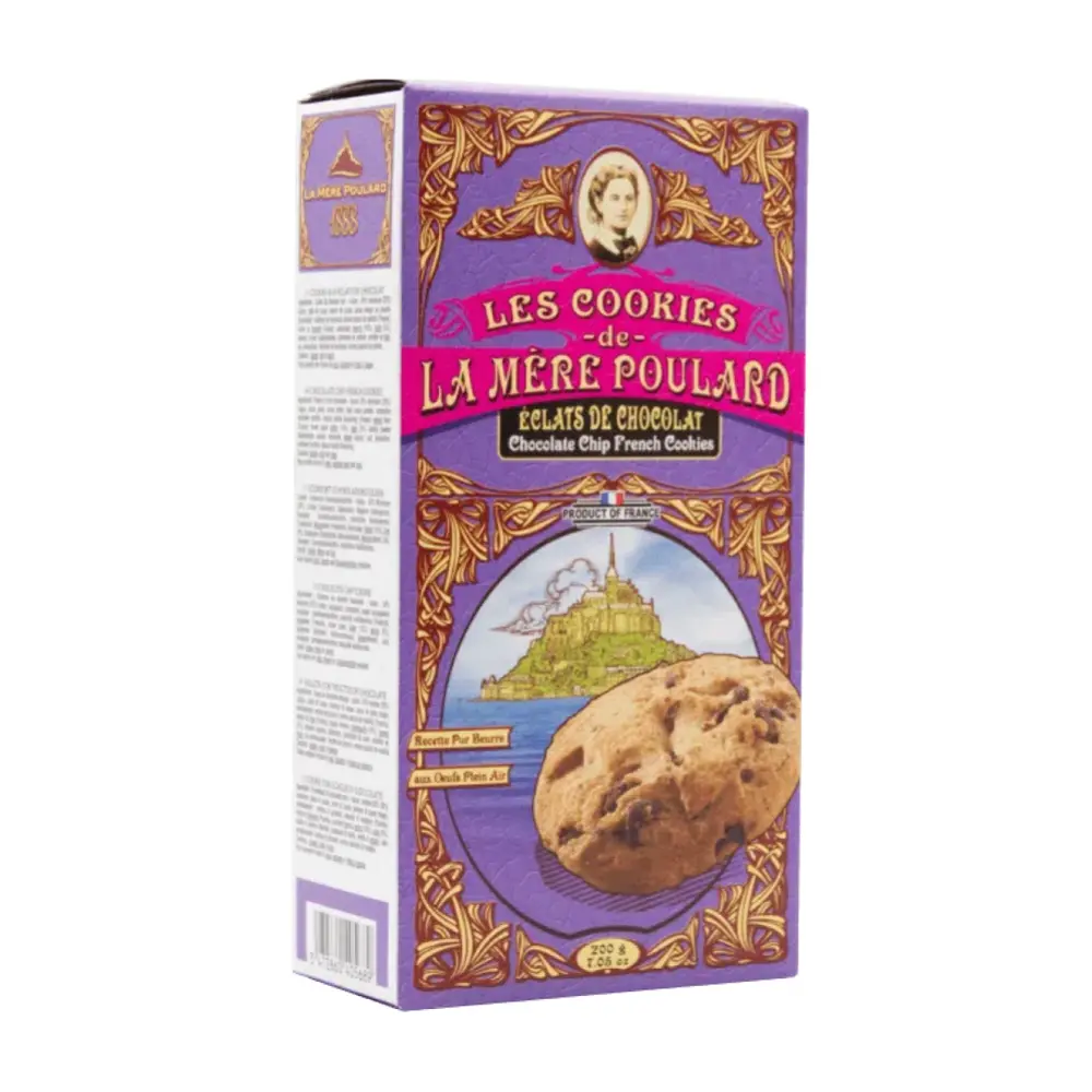 Bánh Quy Socola, Les Cookies, Chocolate Chip French Cookies, 7.05 oz (200g) - LA MÈRE POULARD