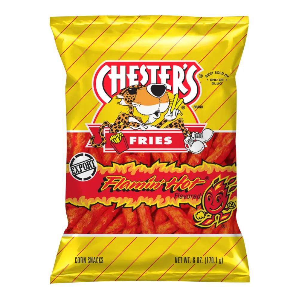 Snack Bắp Chiên Vị Cay, Corn Snacks, Fries, Flamin` Hot, 6 oz (170.1g) - CHESTER'S