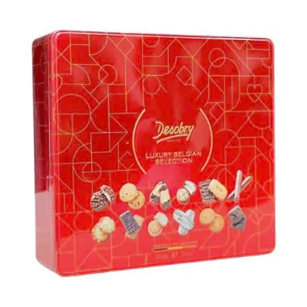 Bánh Quy Bỉ Tổng Hợp 12 Loại (Đỏ), Luxury Belgian Selection, Assortment of 12, 7.1 oz (200g) - DESOBRY