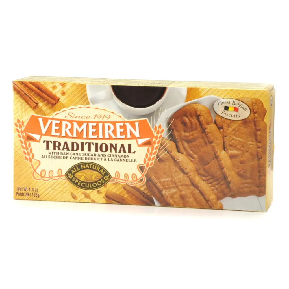 Bánh Quy Truyền Thống, Traditional Speculoos, 4.4 oz (125g) - VERMEIREN