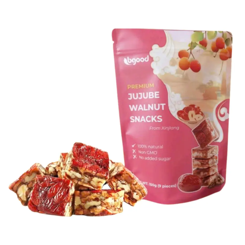 Bánh Táo Đỏ Kẹp Hạt Óc Chó, Premium Jujube Walnut Snacks from Xinjiang, 9 Viên (150g) - BGOOD