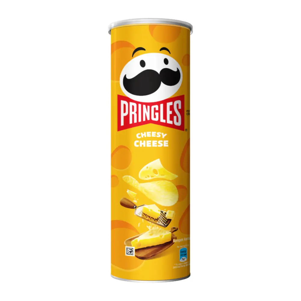 Khoai Tây Chiên Vị Phô Mai, Potato Crisps, Cheesy Cheese (134g) - PRINGLES