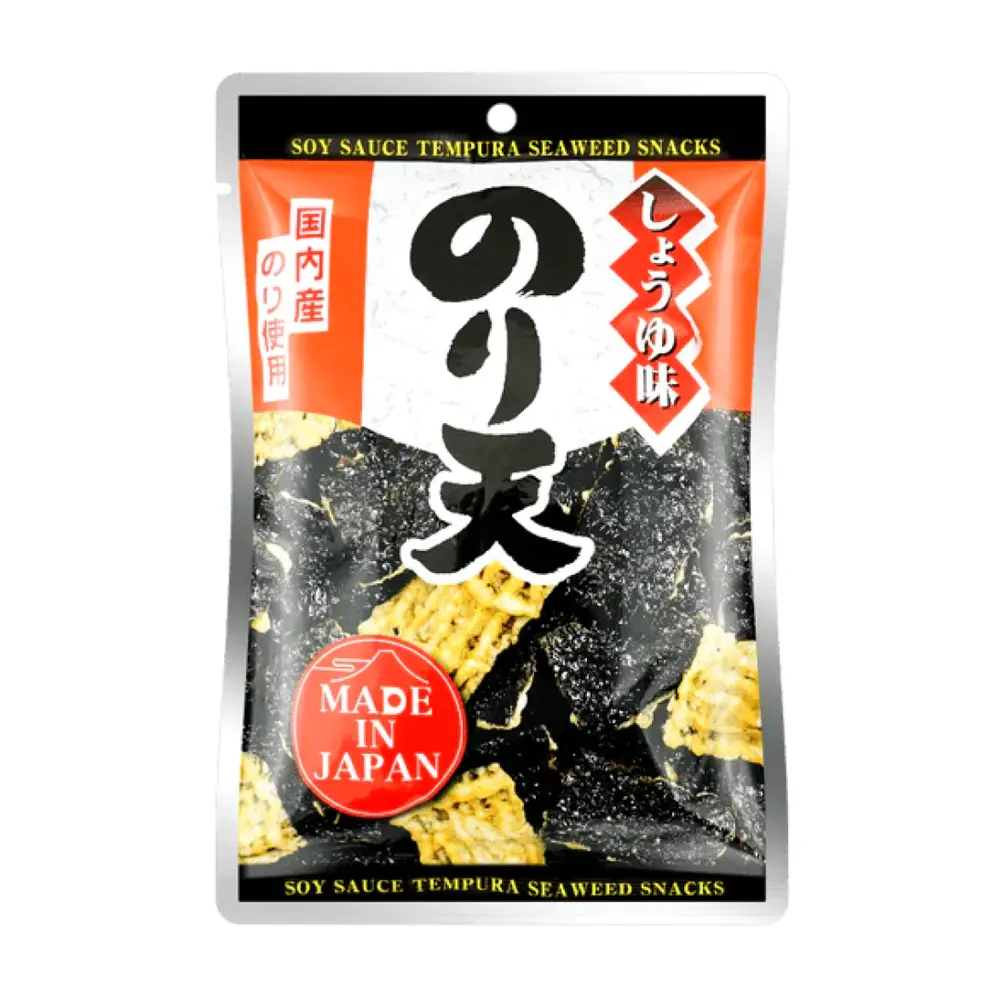 Snack Rong Biển Chiên Vị Nước Tương, Soy Sauce Tempura Seaweed Snacks (40g) - DAIKO NORITEN