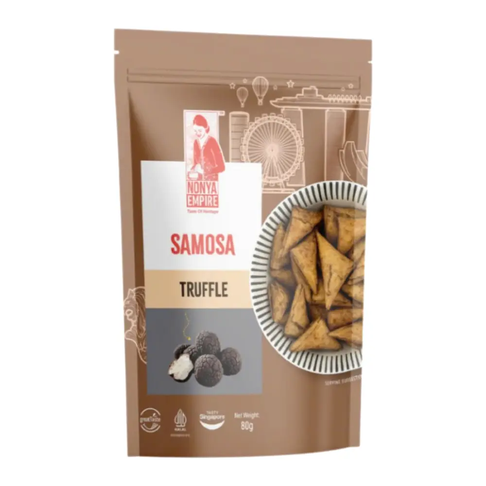 Chả Giò Tam Giác Ăn Liền Vị Nấm Truffle, Samosa, Truffle (80g) - NONYA EMPIRE