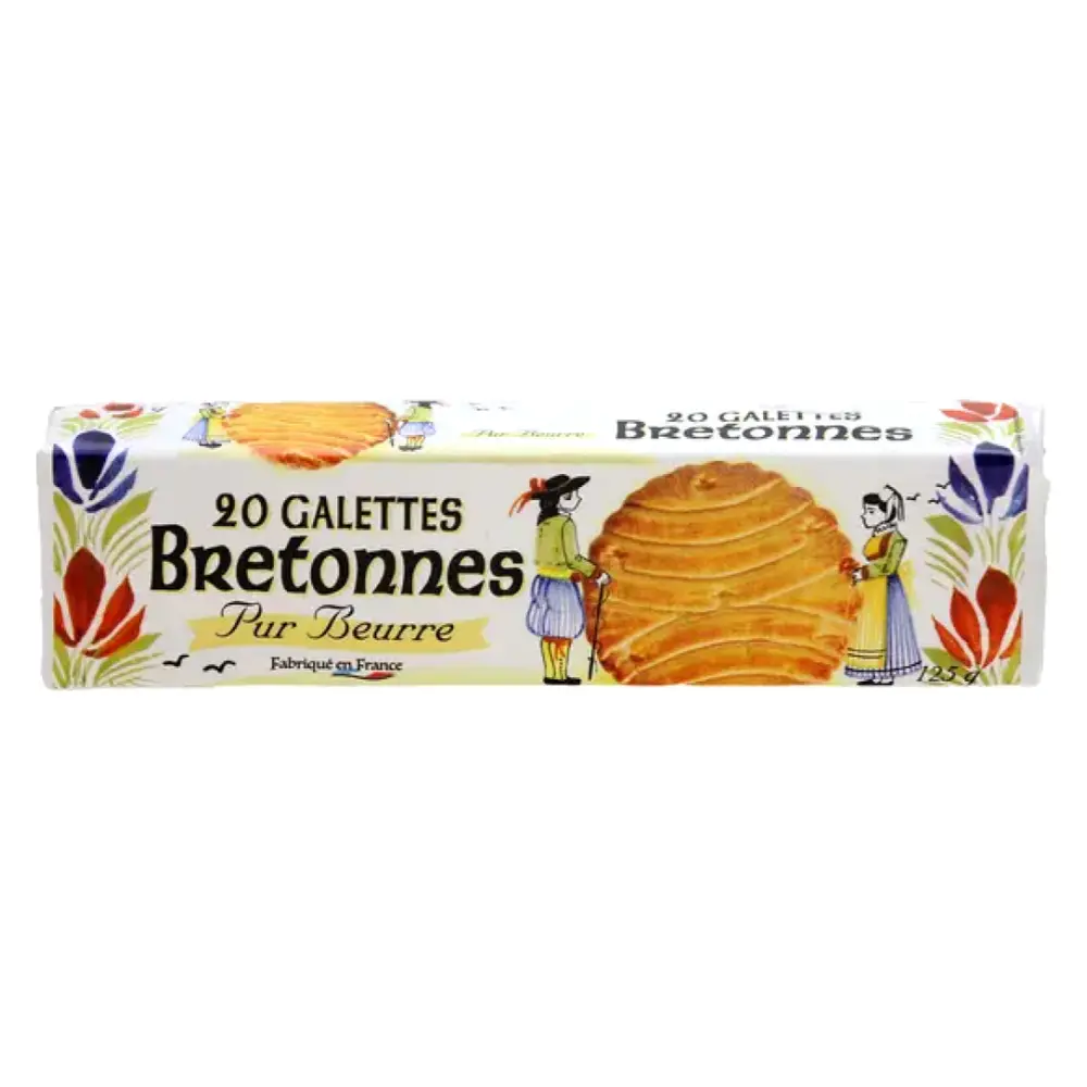 Bánh Quy Bơ, 20 Galettes Pur Beurre (125g) - BRETONNES