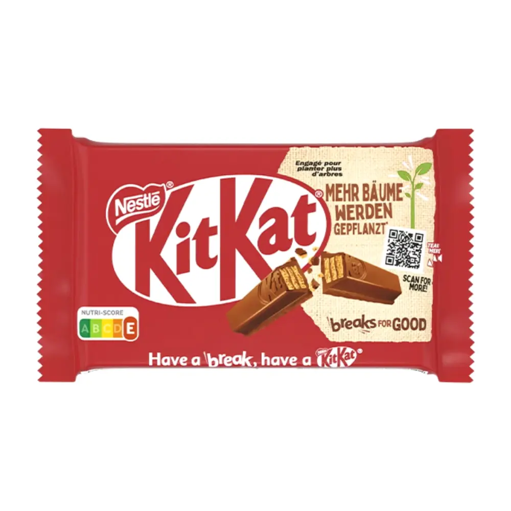 Bánh Xốp Phủ Socola Sữa, Crispy Wafers in Milk Chocolate (41.5g) - KITKAT