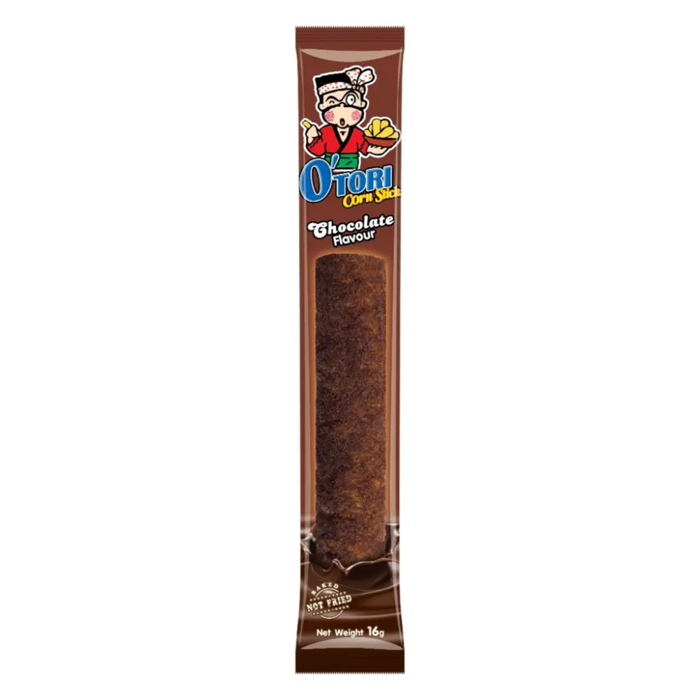Bánh Bắp Que Vị Socola, Corn Stick, Chocolate Flavour, 12 Cái (192g) - OTORI