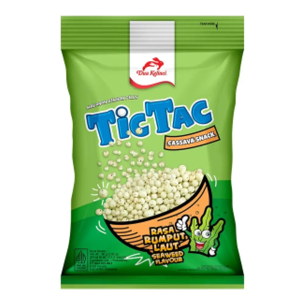 Snack Khoai Mì Vị Rong Biển, Cassava Snack, Seaweed Flavour (80g) - TIC TAC