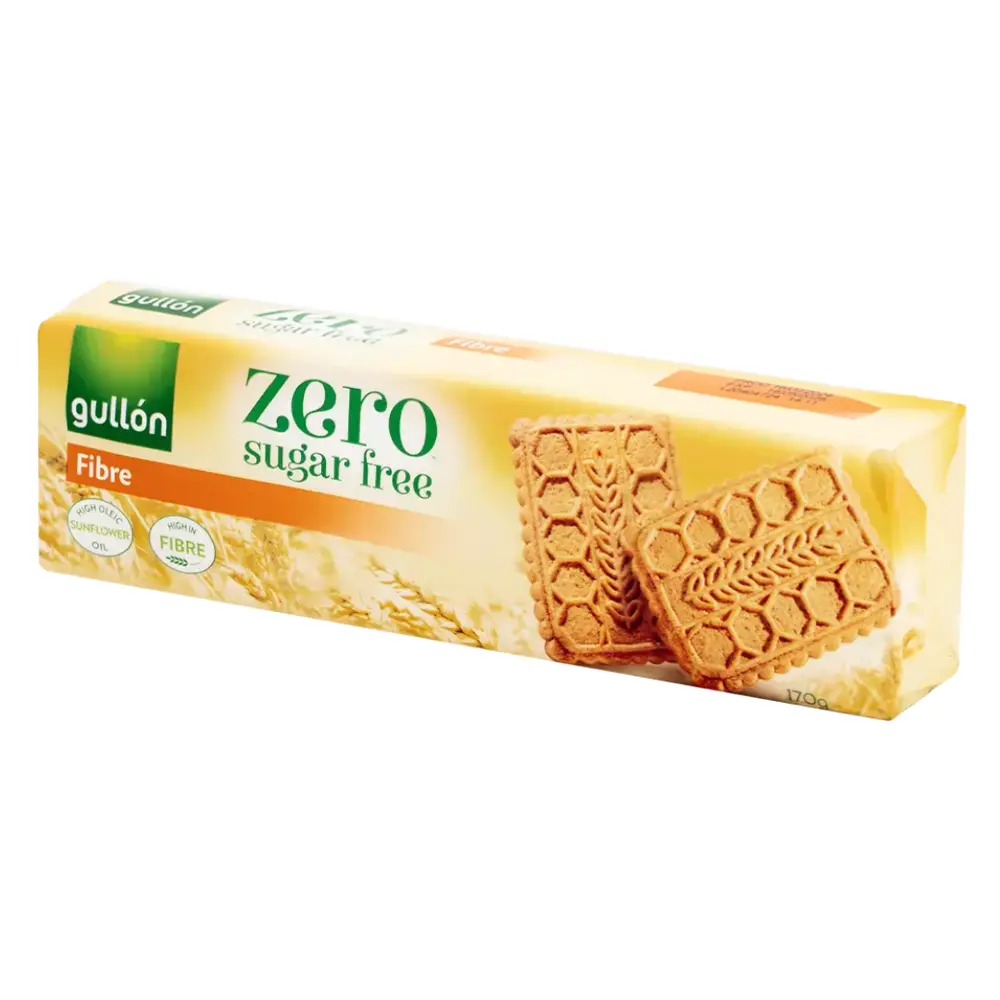 Bánh Quy Không Đường Giàu Chất Xơ, Zero Sugar Free, Fibre Biscuits, Vegan (170g) - GULLON