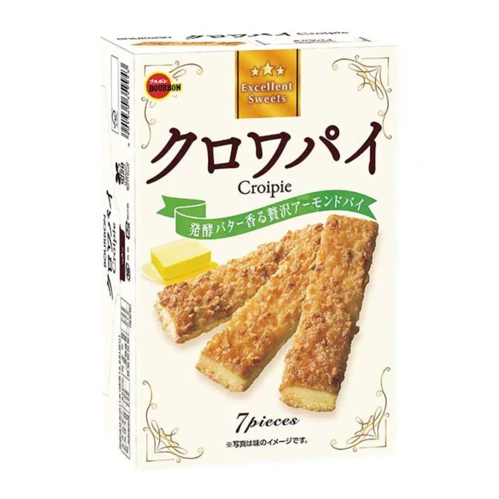 Bánh Quy Bơ Hạnh Nhân, Croipie, Butter Almond Biscuits, 7 Cái (99.4g) - BOURBON
