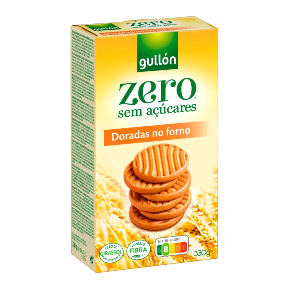Bánh Quy Không Đường, Zero Sugar Free, Shortbread Biscuits, Vegan (330g) - GULLON