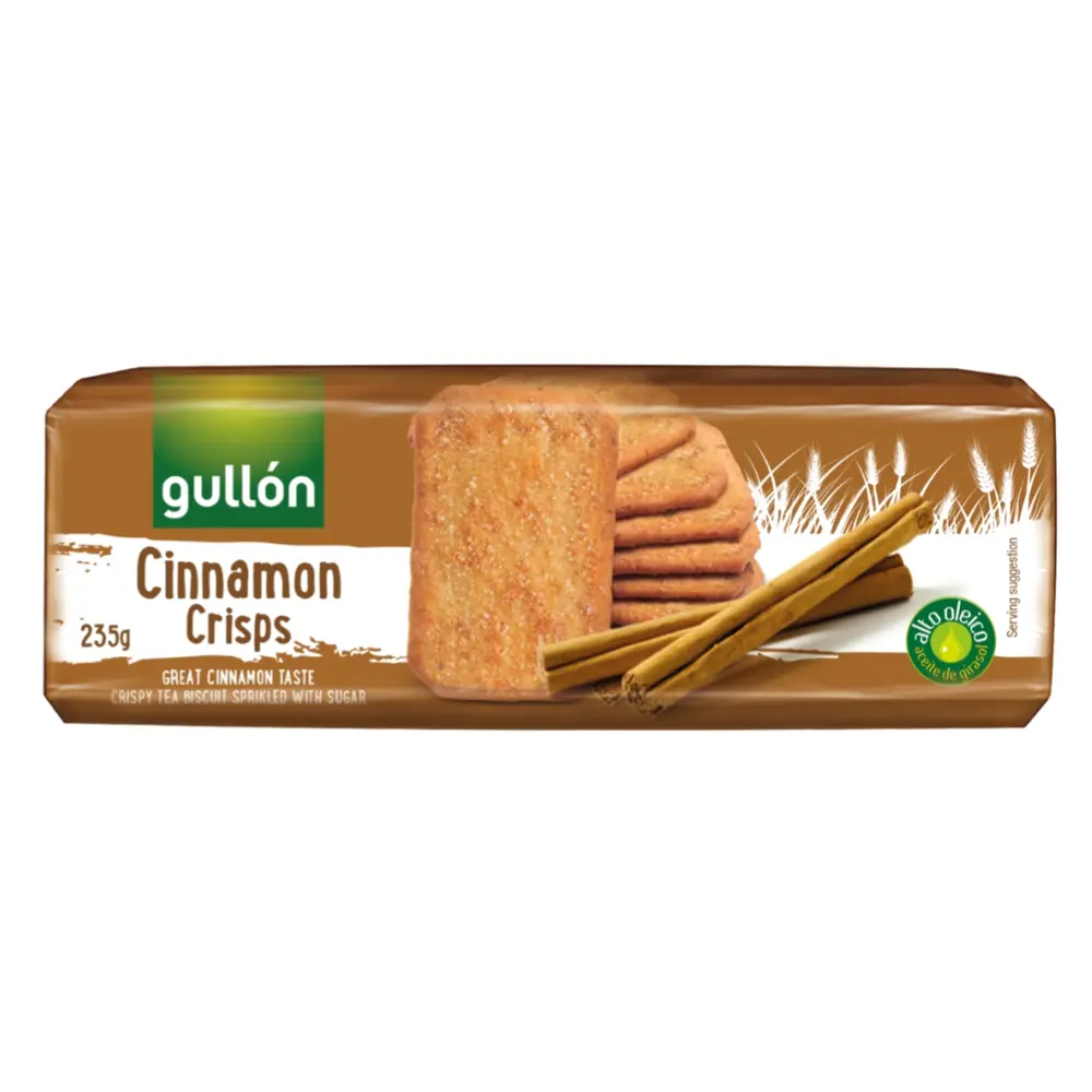 Bánh Quy Giòn Vị Quế, Cinnamon Crisp Tea Biscuit Sprinkled with Sugar (235g) - GULLON