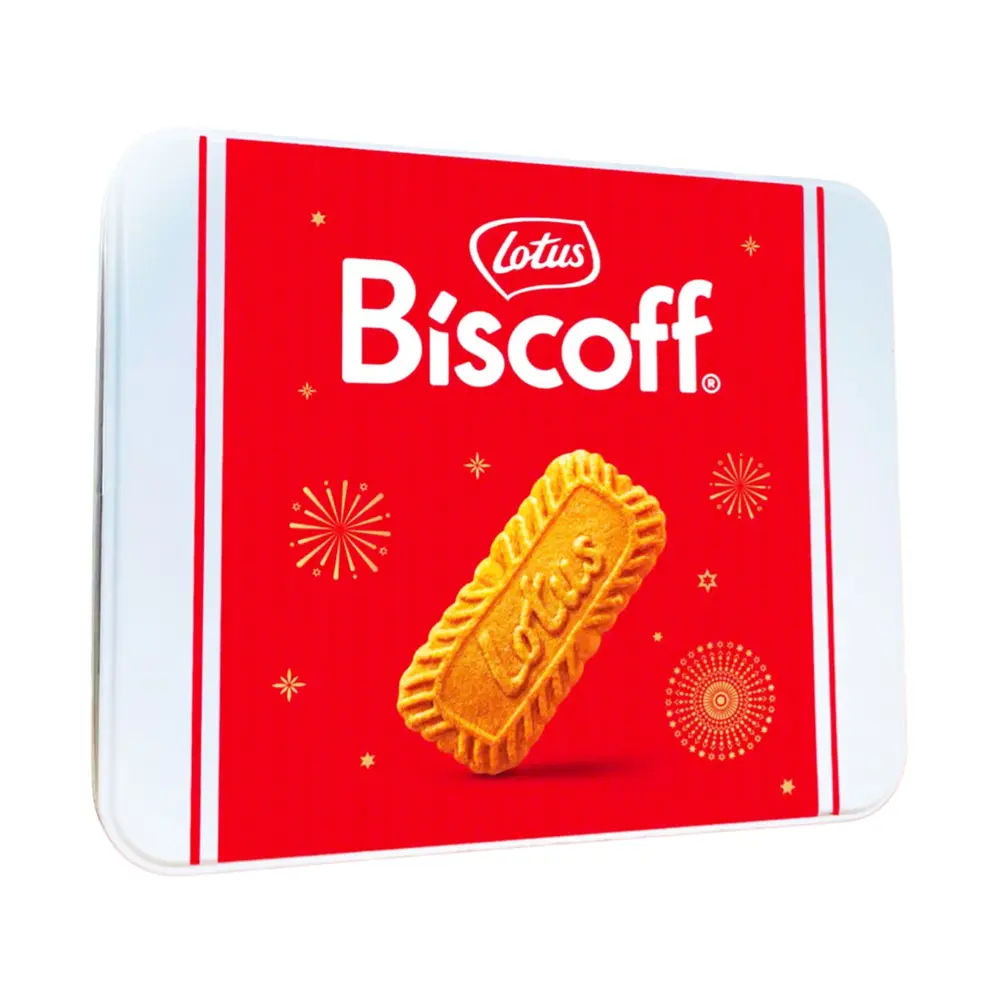 Bánh Quy Hộp Thiếc, Biscoff, Original Caramelised Biscuit, Tin Box (156g) - LOTUS