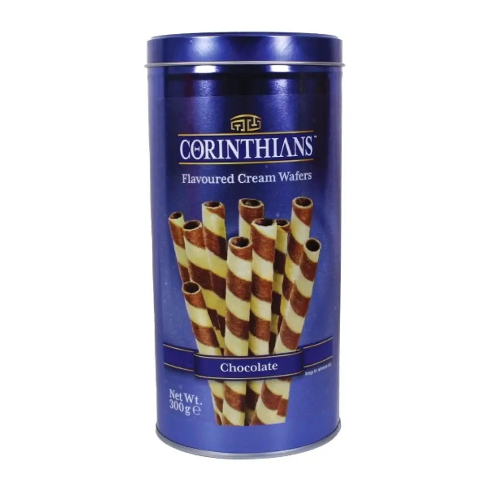 Bánh Quế Nhân Kem Socola, Flavoured Cream Wafers, Chocolate (300g) - CORINTHIANS