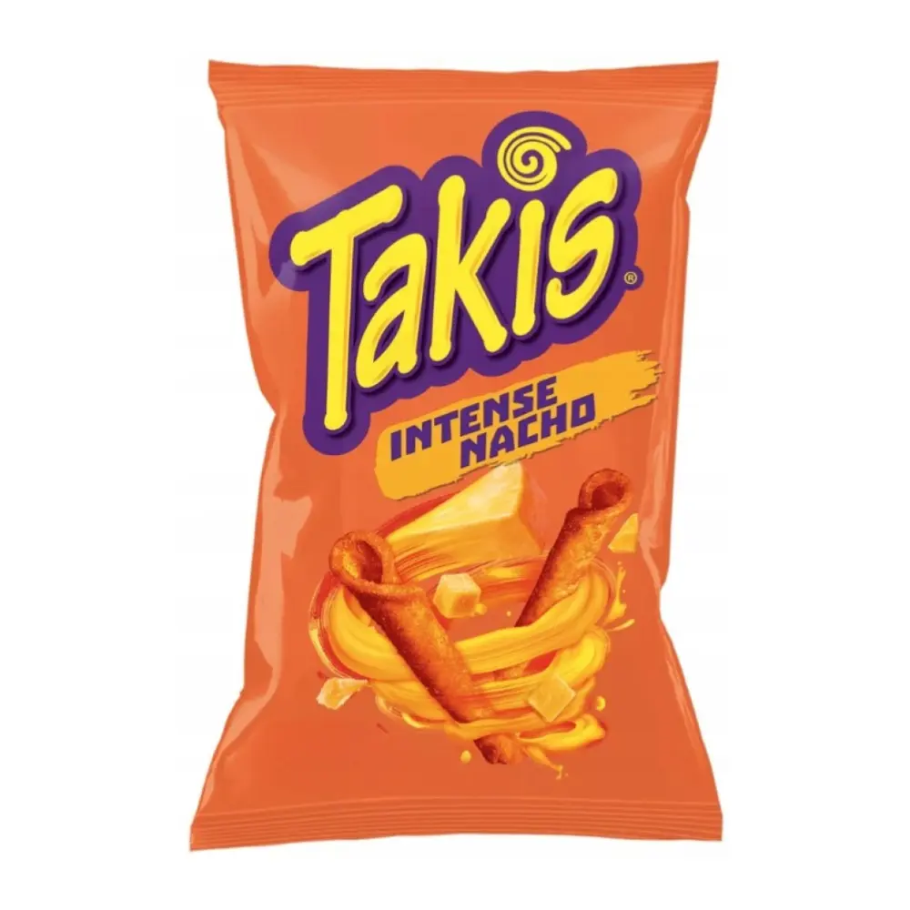Bánh Ngô Giòn Vị Phô Mai, Intense Nacho, Rolled Tortilla Chips (90g) - TAKIS