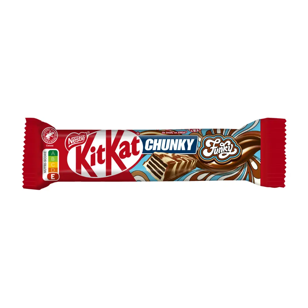 Bánh Xốp Phủ Socola, Chunky Funky, Chocolate Wafer Bar (40g) - KITKAT