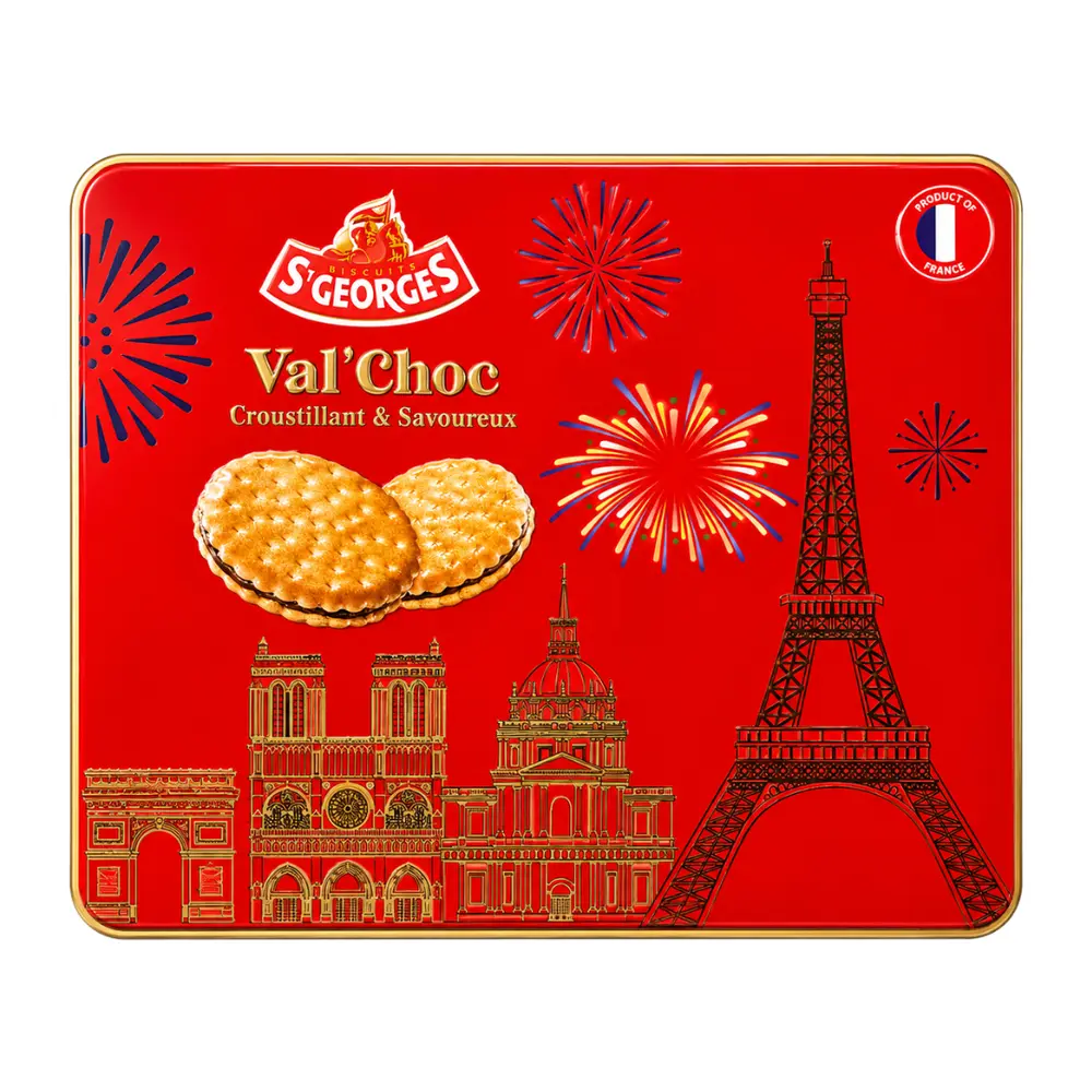 Bánh Quy Kẹp Kem Socola, Val' Choc, Chocolate Cream Sandwich Cookies (300g) - ST GEORGES