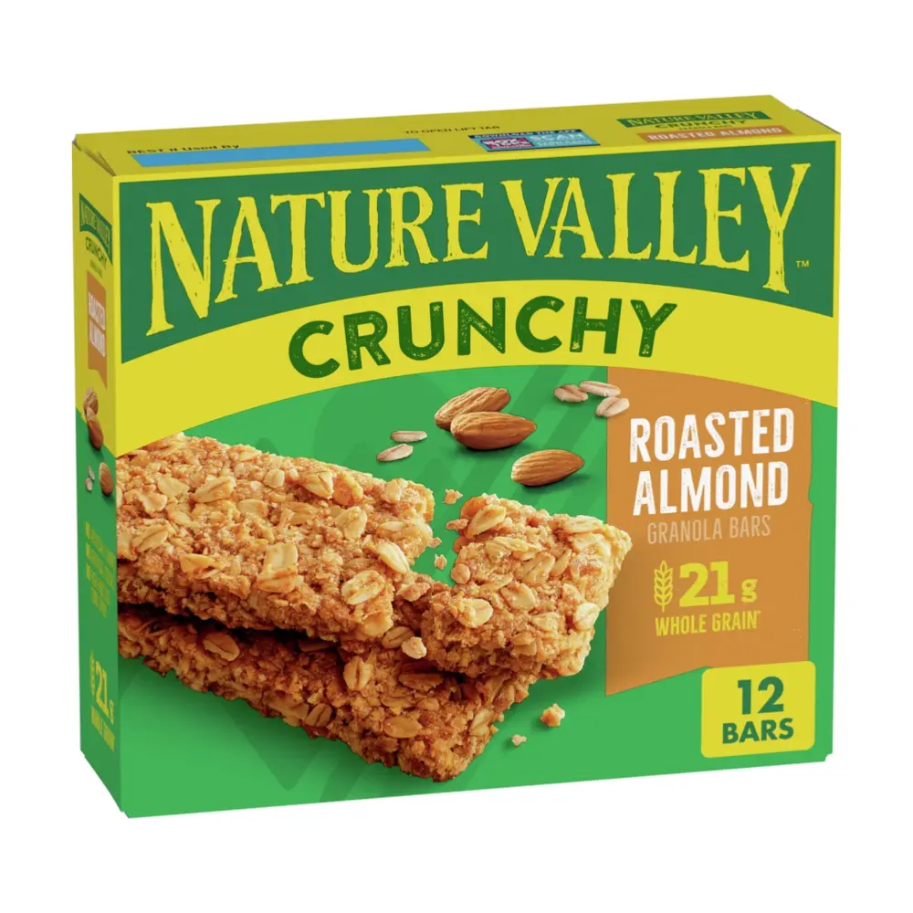 Thanh Ngũ Cốc Hạnh Nhân Rang, Crunchy Granola Bars, Roasted Almond, 12 Thanh, 8.94 oz (253g) - NATURE VALLEY