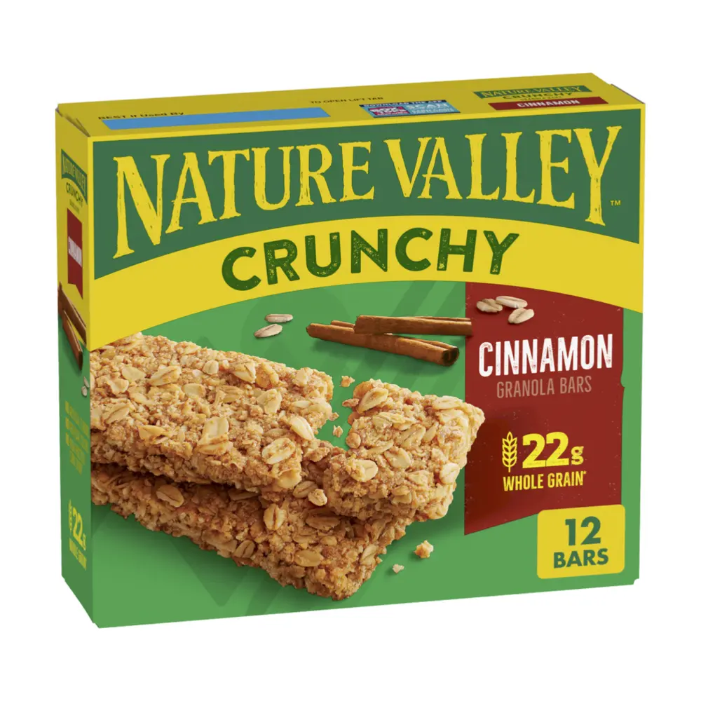 Thanh Ngũ Cốc Quế, Crunchy Granola Bars, Cinnamon, 12 Thanh, 8.94 oz (253g) - NATURE VALLEY