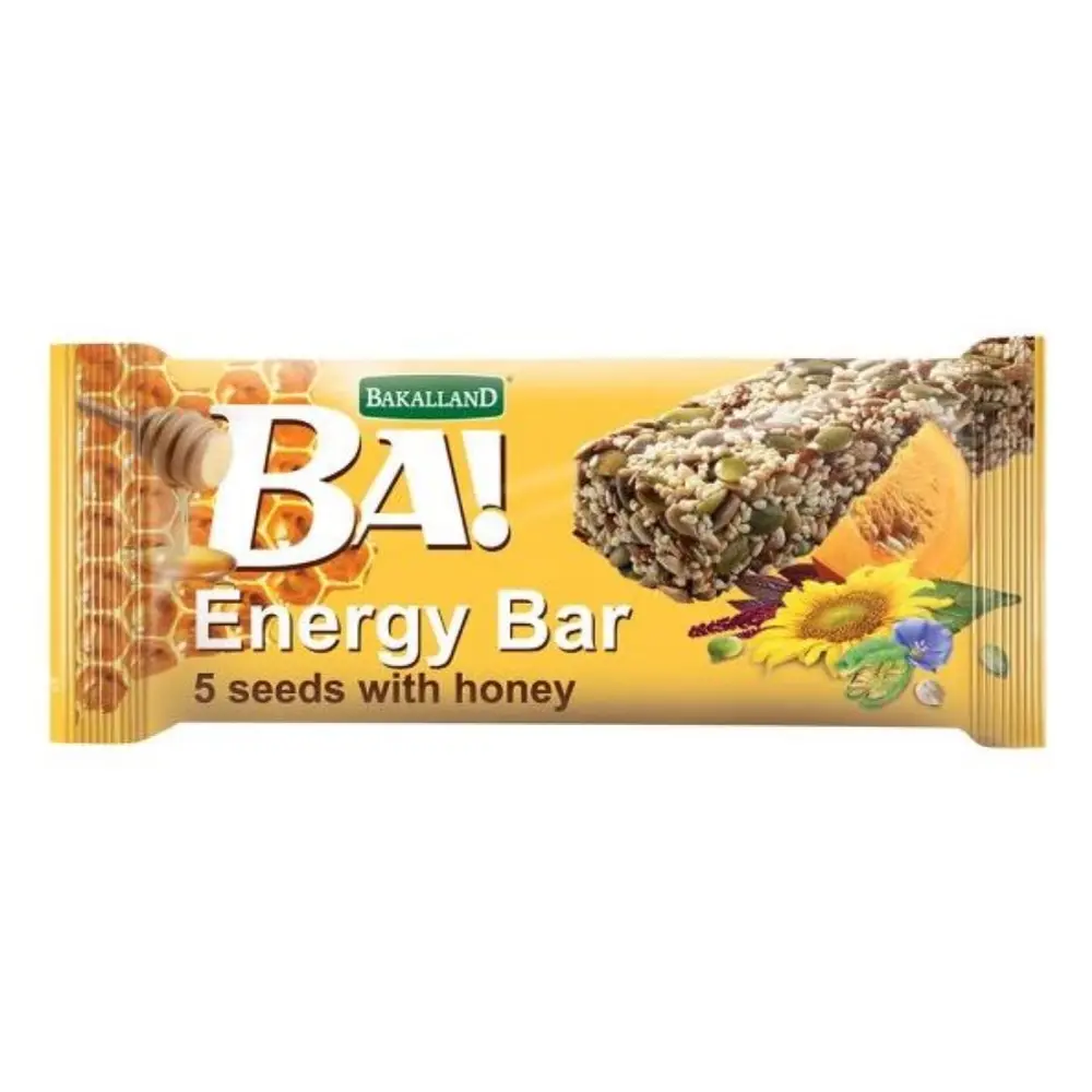 Thanh Năng Lượng 5 Loại Hạt & Mật Ong, BA! Energy Bar, 5 Seeds with Honey (40g) - BAKALLAND