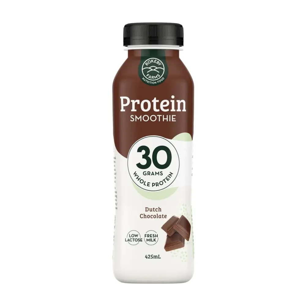 Sinh Tố Protein Vị Socola Hà Lan, Protein Smoothie, Dutch Chocolate (425ml) - ROKEBY FARMS