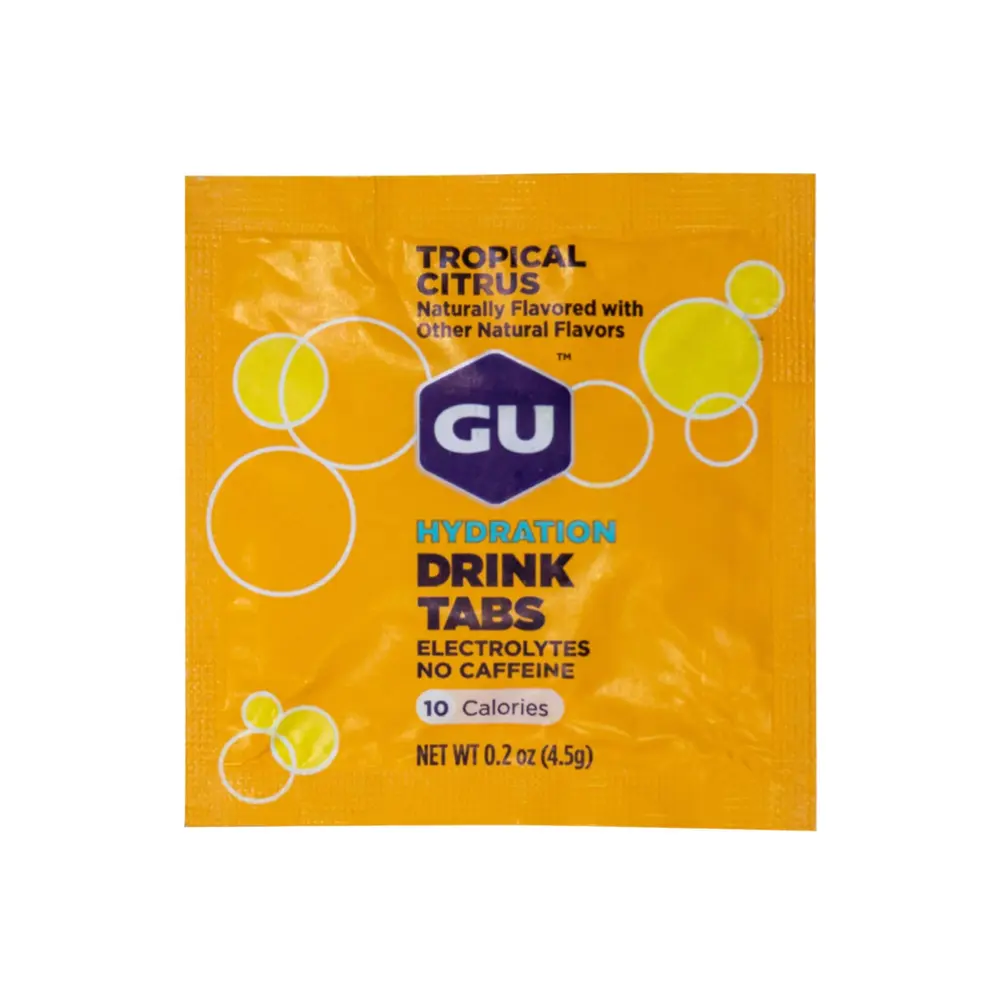 Viên Sủi Hoà Tan Bổ Sung Điện Giải Hương Cam Chanh, Hydration Drink Tabs, Tropical Citrus, 0.2 oz (4.5g) - GU