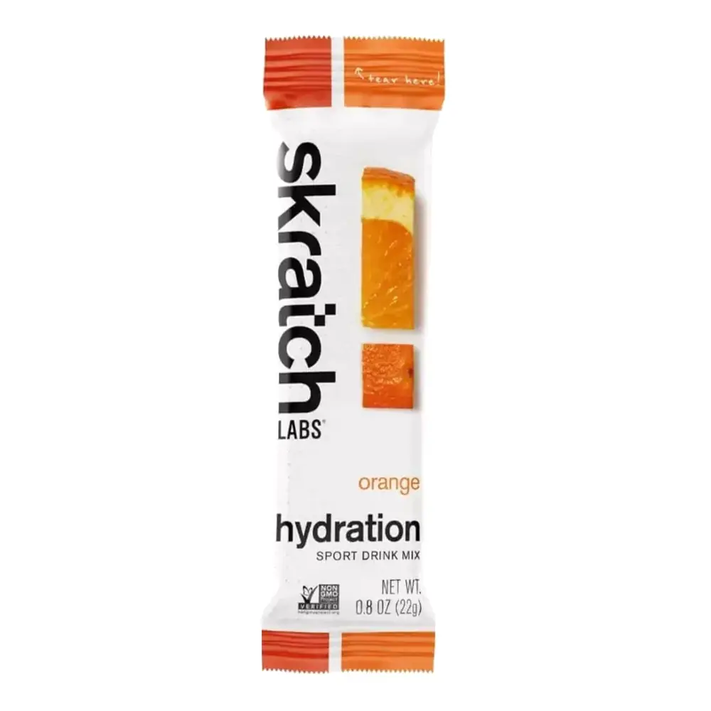 Bột Hòa Tan Bổ Sung Điện Giải Vị Cam, Hydration Sport Drink Mix, Orange, 0.8 oz (22g) - SKRATCH LABS