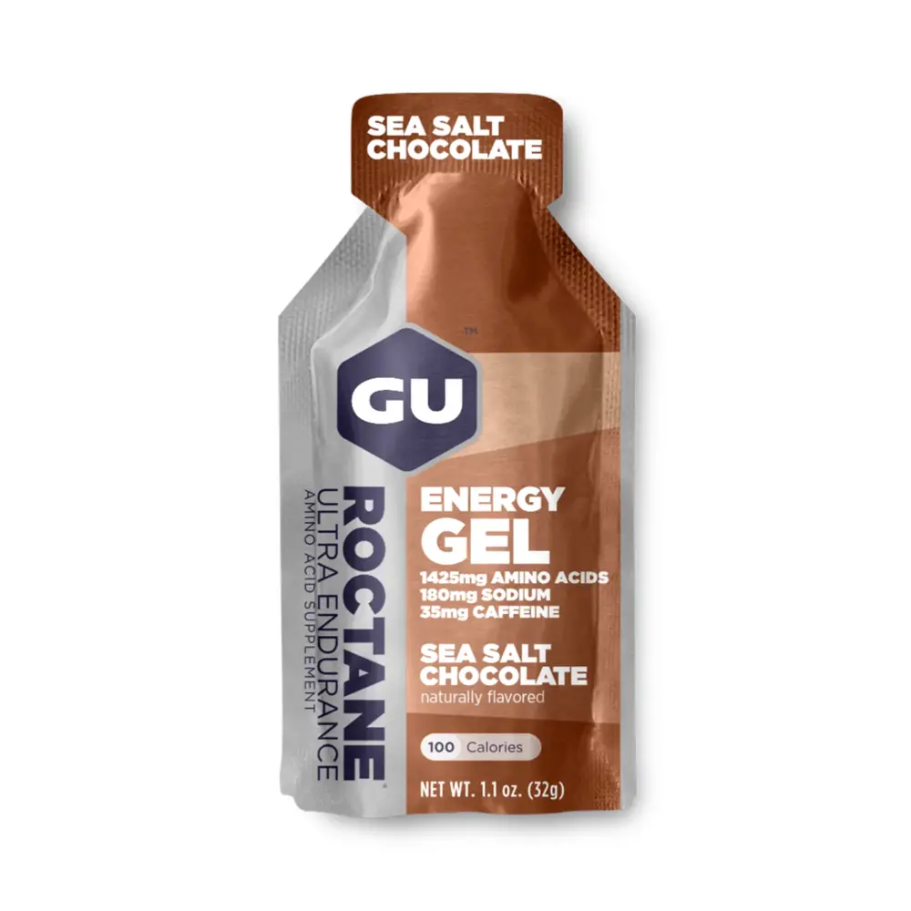 Thực Phẩm Bổ Sung Năng Lượng Hương Socola Muối Biển, Energy Gel, Sea Salt Chocolate, 35mg Caffeine, 1.1 oz (32g) - GU