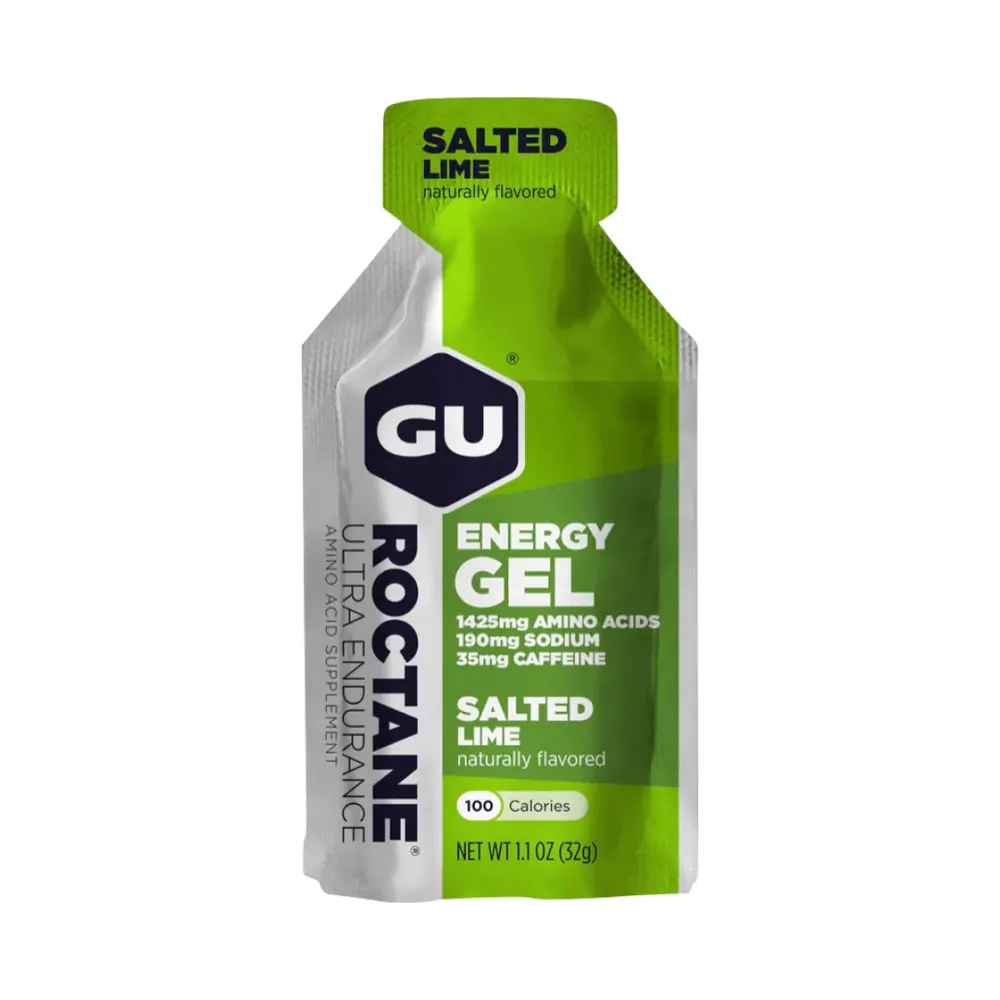 Thực Phẩm Bổ Sung Năng Lượng Hương Chanh Muối, Energy Gel, Salted Lime, 35mg Caffeine, 1.1 oz (32g) - GU