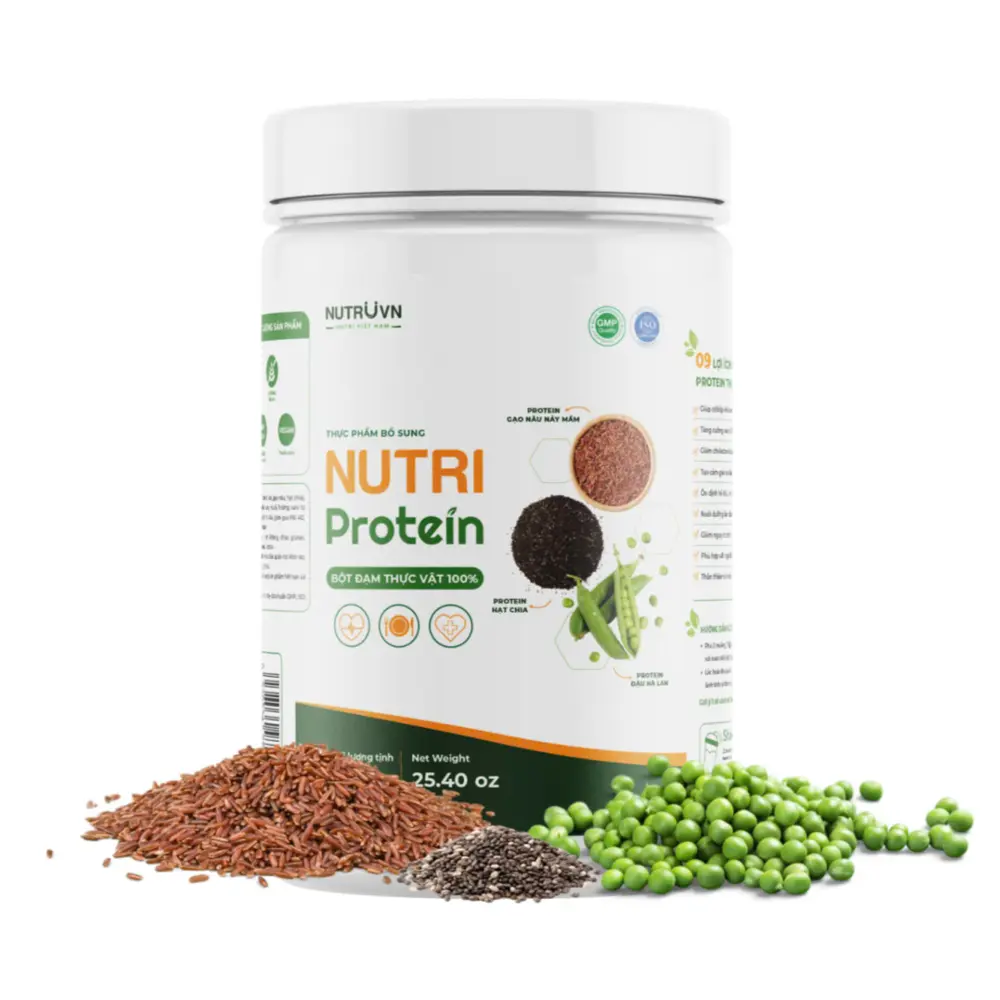Bột Đạm Thực Vật, Nutri Protein, 25.40 oz (720g) - NUTRUVN