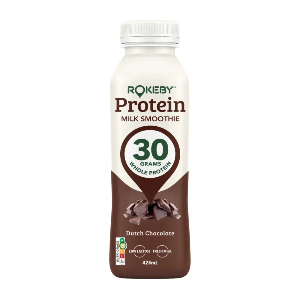 Sinh Tố Protein Vị Socola Hà Lan, Protein Milk Smoothie, Dutch Chocolate (425ml) - ROKEBY FARMS
