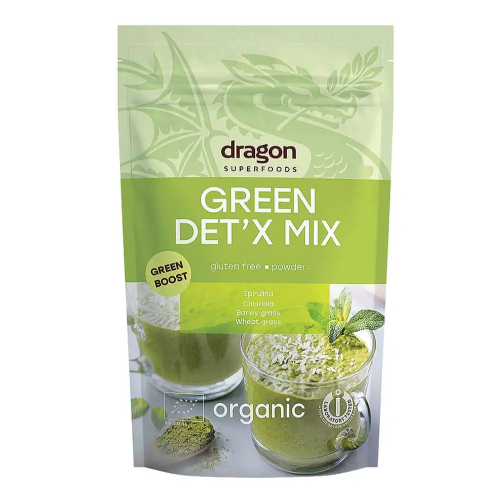 Bột Thải Độc Cơ Thể, Organic Green Detox Mix (200g) - DRAGON SUPERFOODS