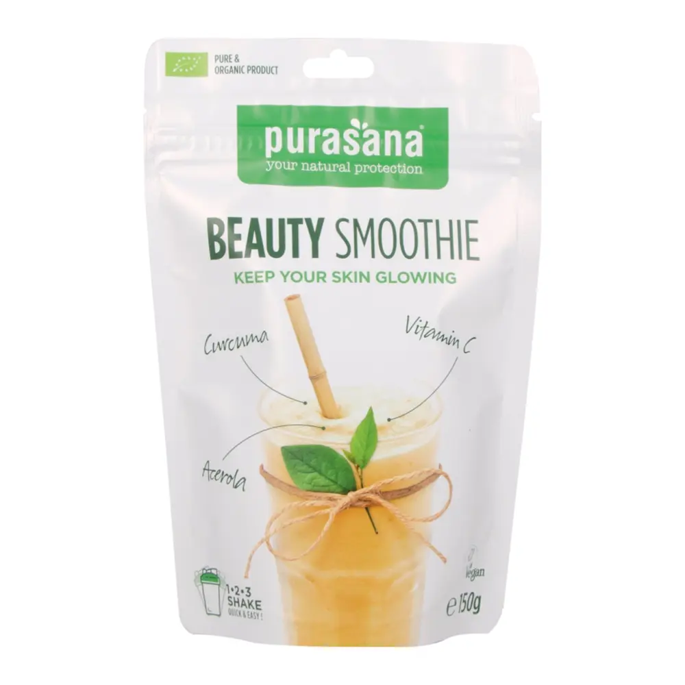 Bột Pha Sinh Tố Hữu Cơ Cho Da Sáng Đẹp, Organic Beauty Smoothie, Vegan (150g) - PURASANA