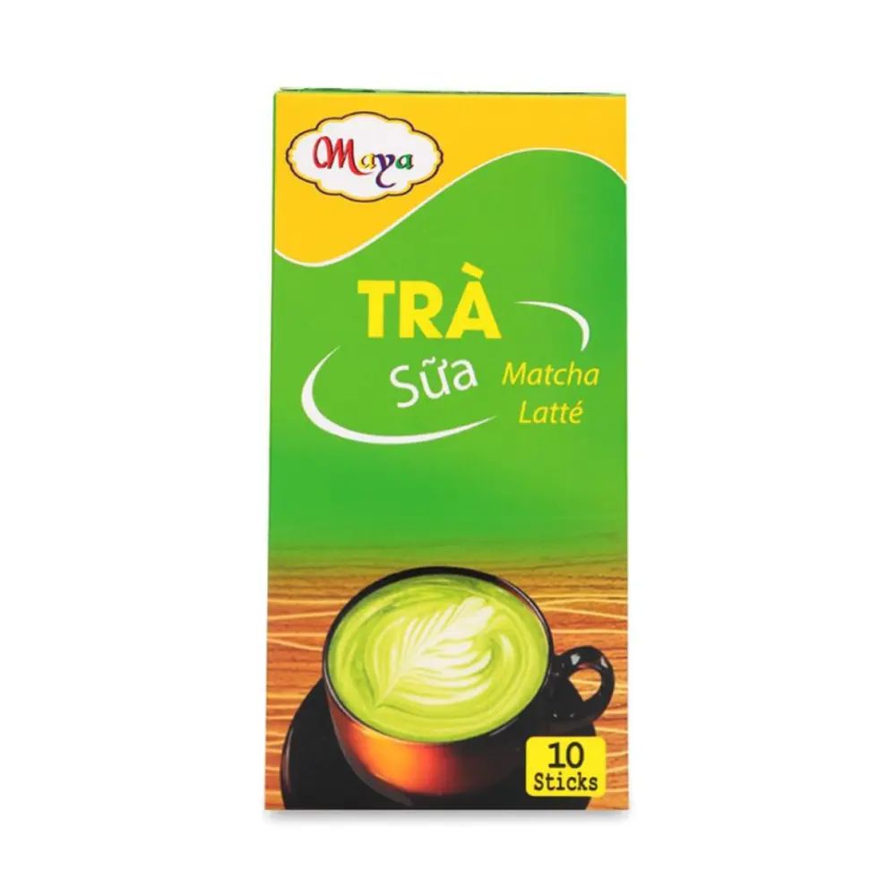 Trà Sữa Matcha Latte, Matcha Latté Milk Tea, 10 Gói (200g) - MAYA