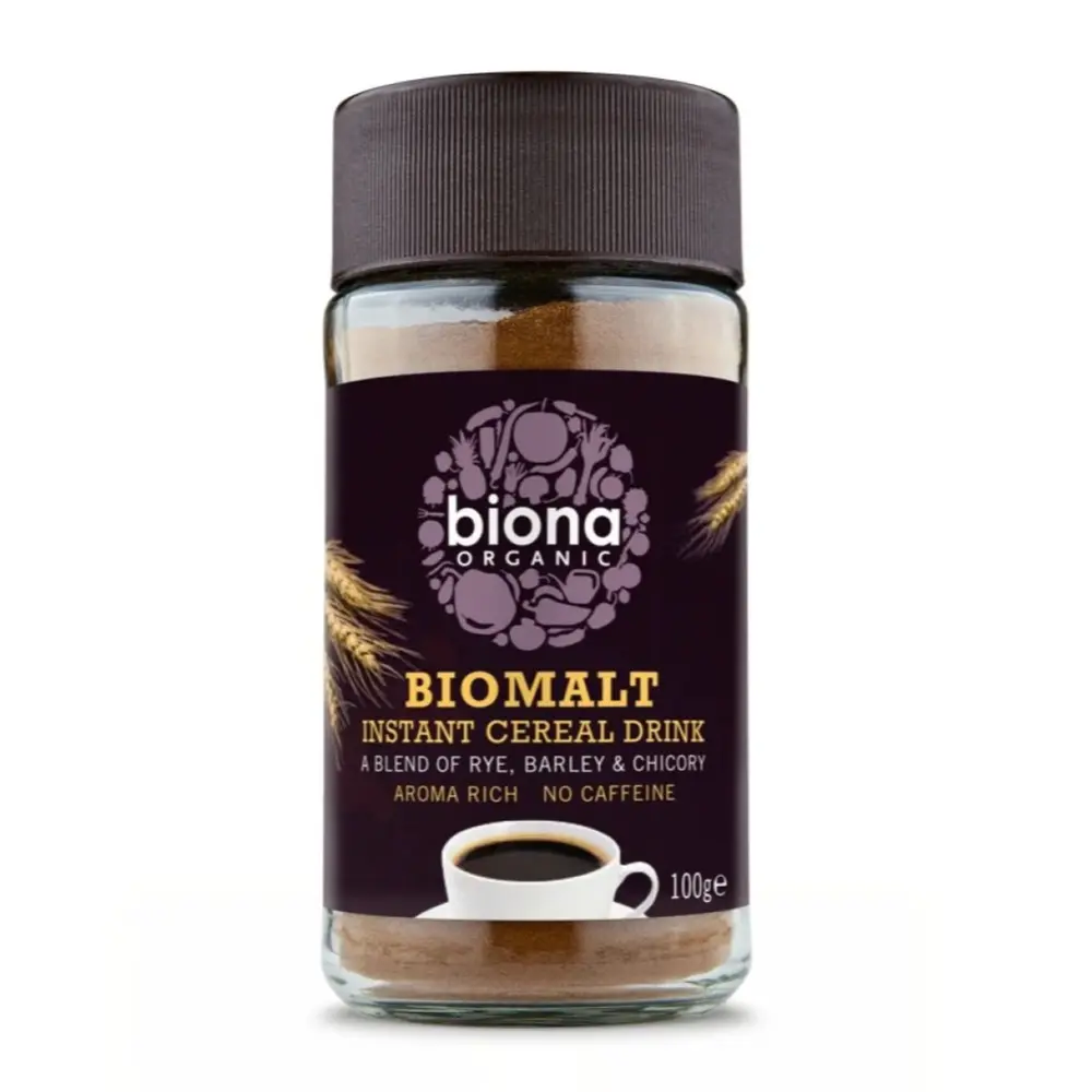 Bột Ngũ Cốc Hòa Tan Hữu Cơ, Biomalt, Instant Cereal Drink, No Caffeine (100g) - BIONA ORGANIC