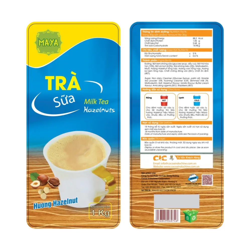 Trà Sữa Hạt Phỉ, Milk Tea Hazelnuts (1kg) - MAYA