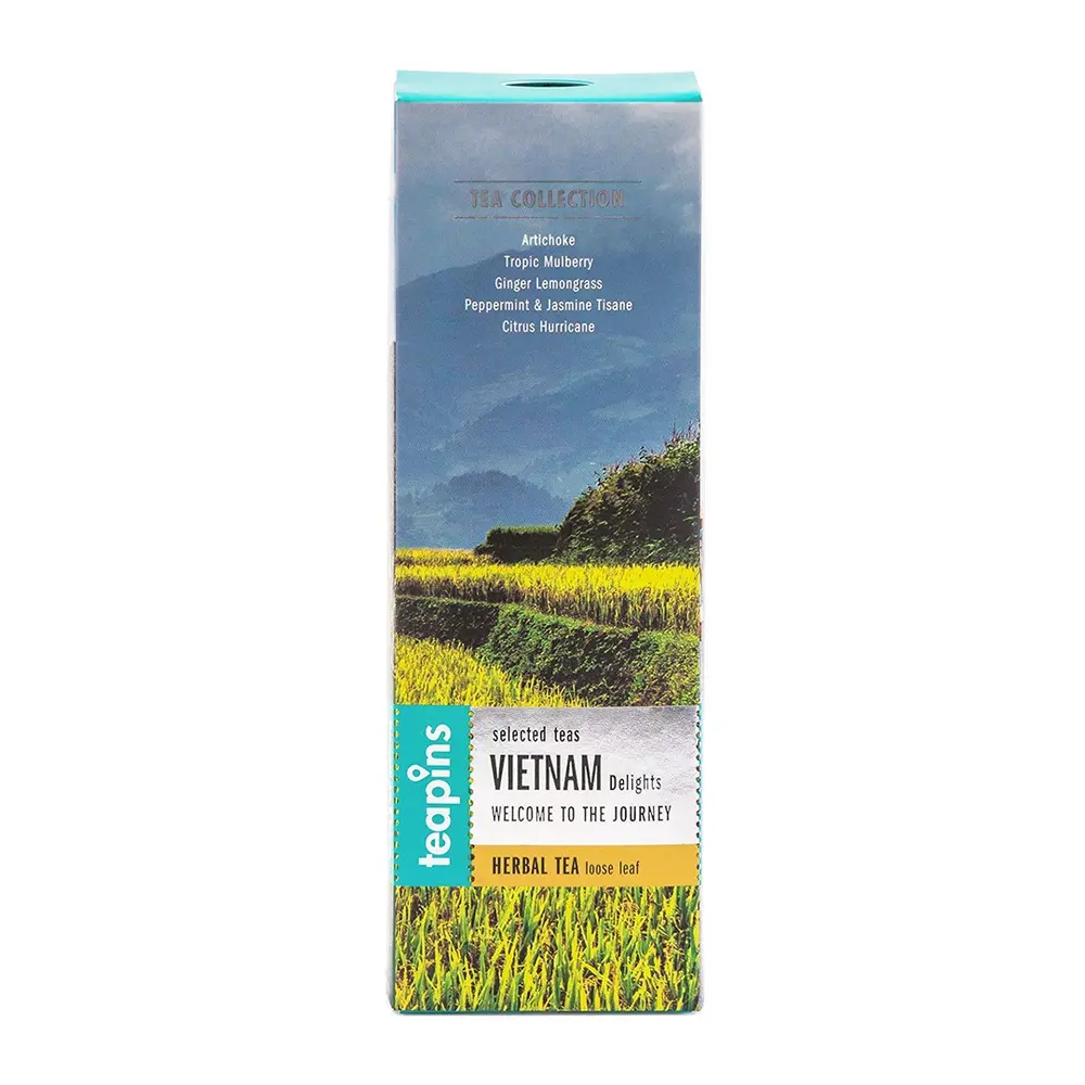 Trà Thảo Mộc 5 Vị, Vietnam Delights, 5 Herbal Tea Loose Leaf, 1.7 oz (50g) - TEAPINS