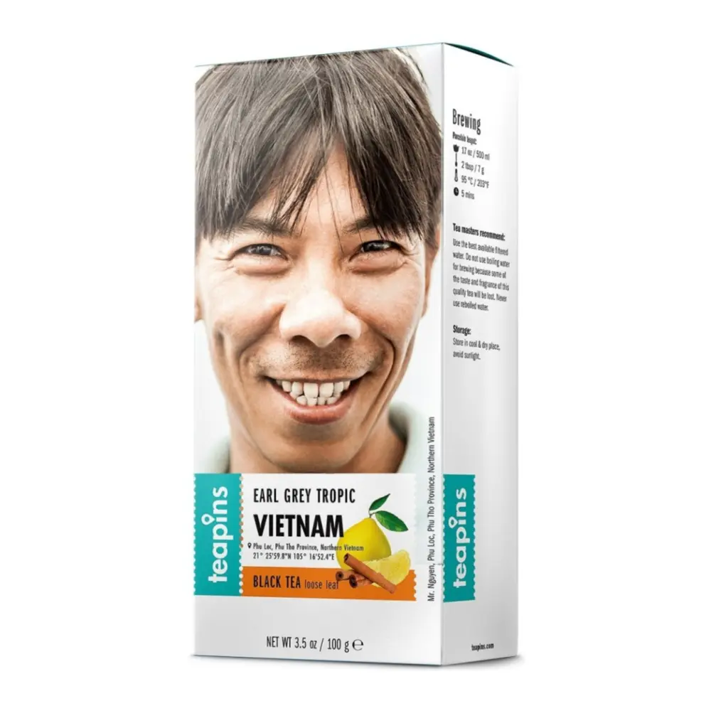 Trà Bá Tước, Earl Grey Tropic Việt Nam, Trà Đen Lá Rời, 3.5 oz (100g) - TEAPINS