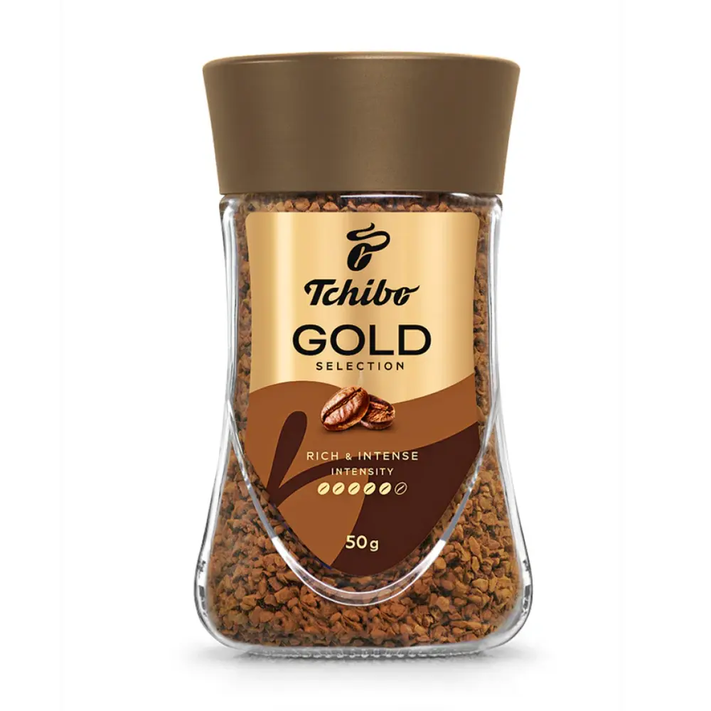 Cà Phê Hòa Tan, Gold Selection Instant Coffee, 1.8 oz (50g) - TCHIBO