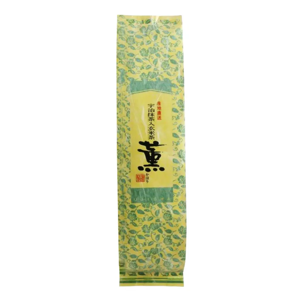 Trà Gạo Lứt Matcha, Ujicha, Genmaicha Brown Rice Tea with Matcha (200g) - YANOEN